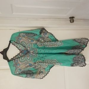 Elegant Paisley Green Top by Louis Vuitton